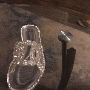 Clear Juliana flip flops sandal size 8